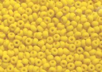 50g 6/0 Opaque Matte Golden Yellow Seed Beads